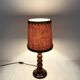 Art Deco lamp in turned wood from the 1930s