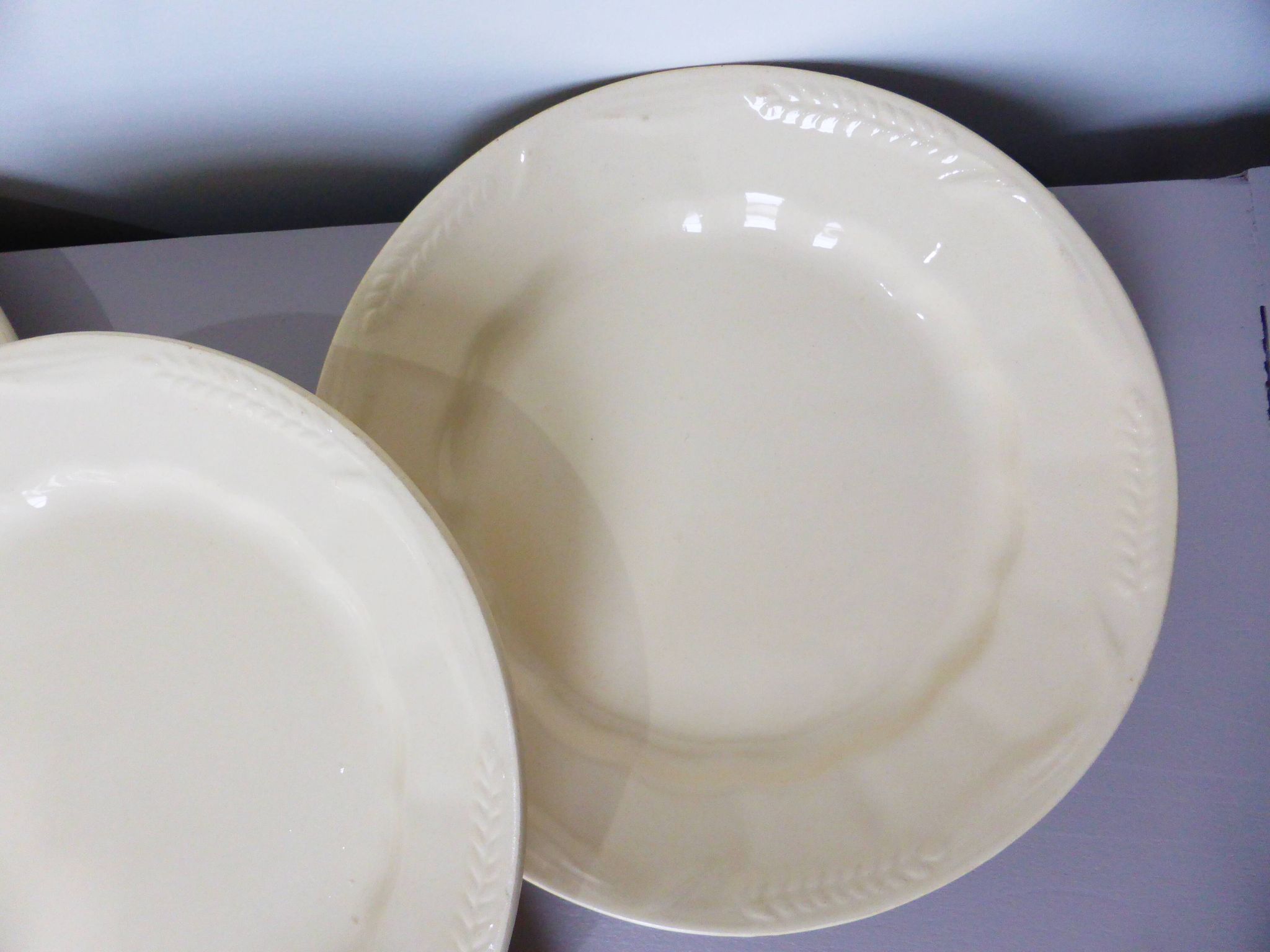Set of 4 vintage flat plates from Moulin des Loups and St Amand 210369