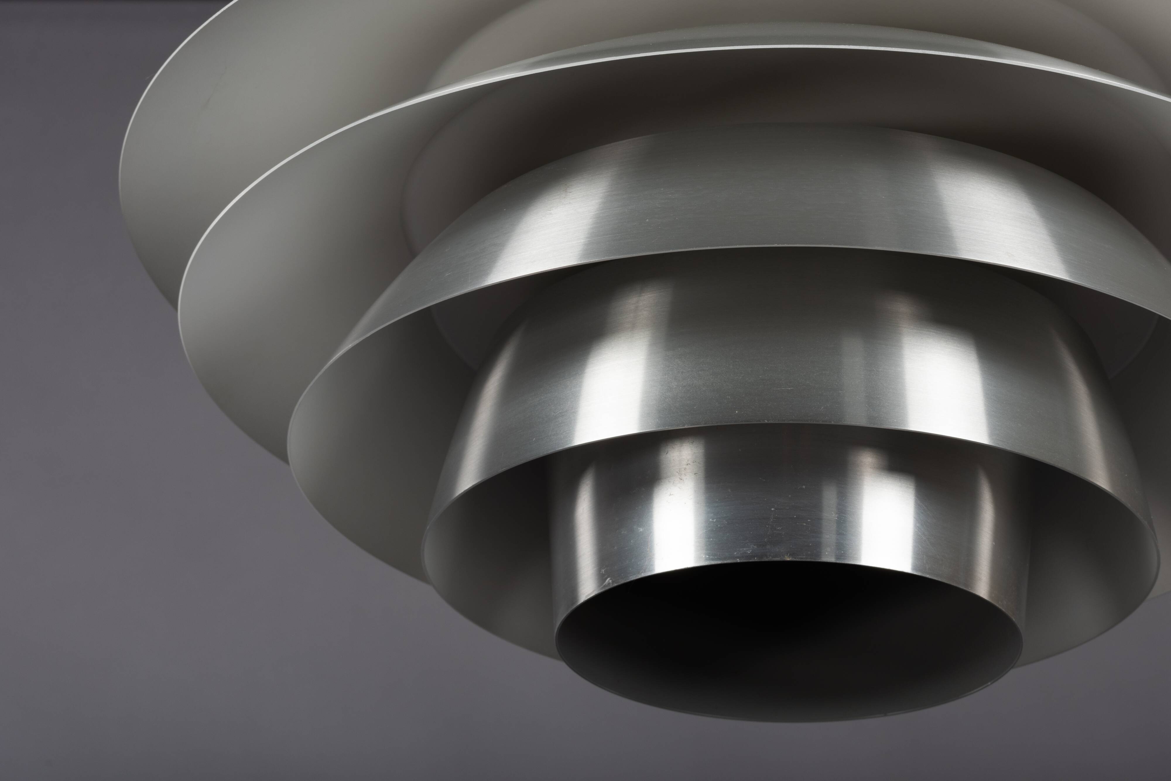 Aluminum Verona Pendant by Svend Middelboe for Nordisk Solar, 1970s