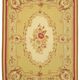 Handmade European Vintage Aubusson Kilim 267 cm x 371 cm