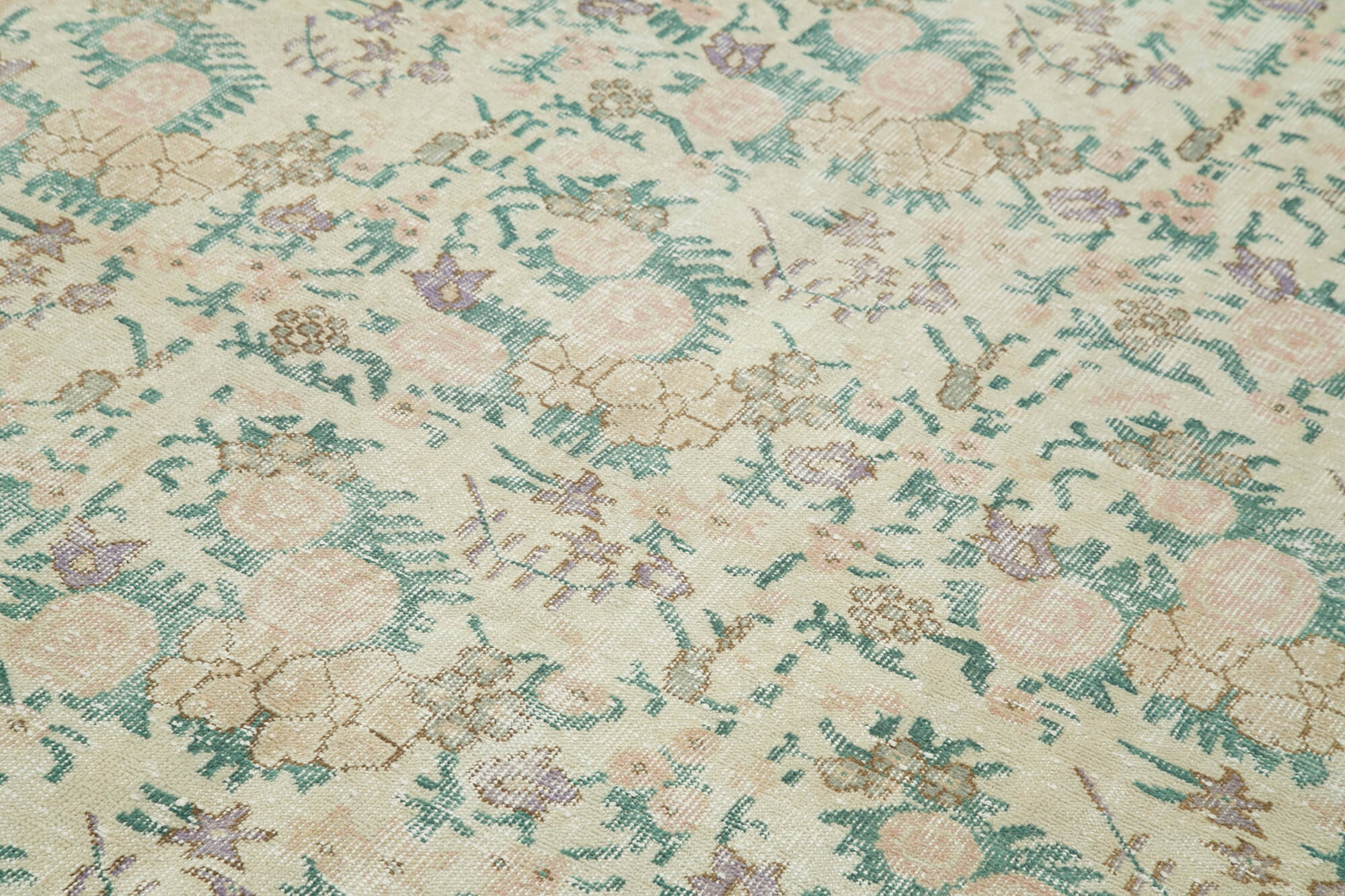 Handmade Unique Oriental Beige Carpet 165 cm x 273 cm - 36753