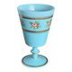 Calice en verre opalin bleu