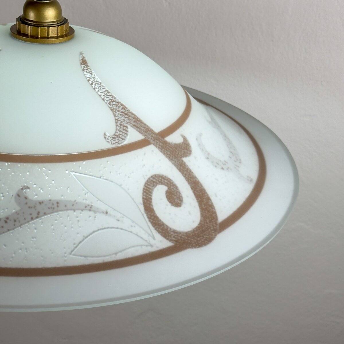 Vintage glass pendant, Italy, 1970s