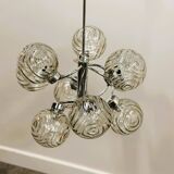 German Space Age Orbital Chandelier by Fischer Leuchten, 1970s. Germany