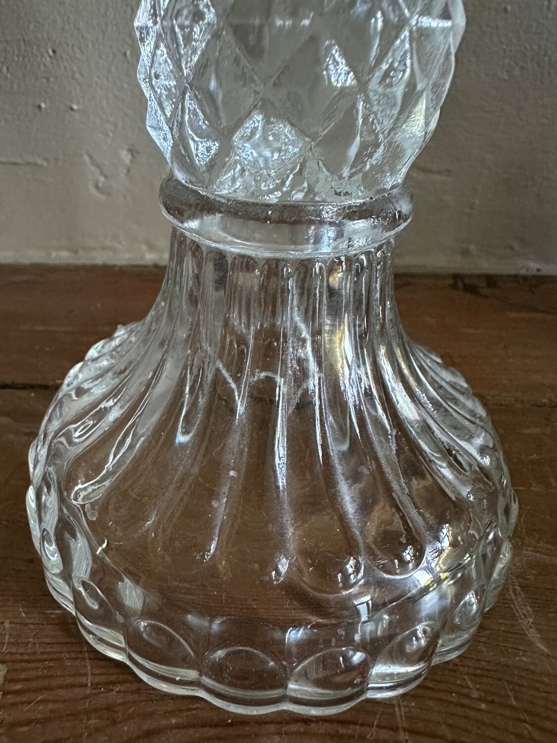 Glass candle holder