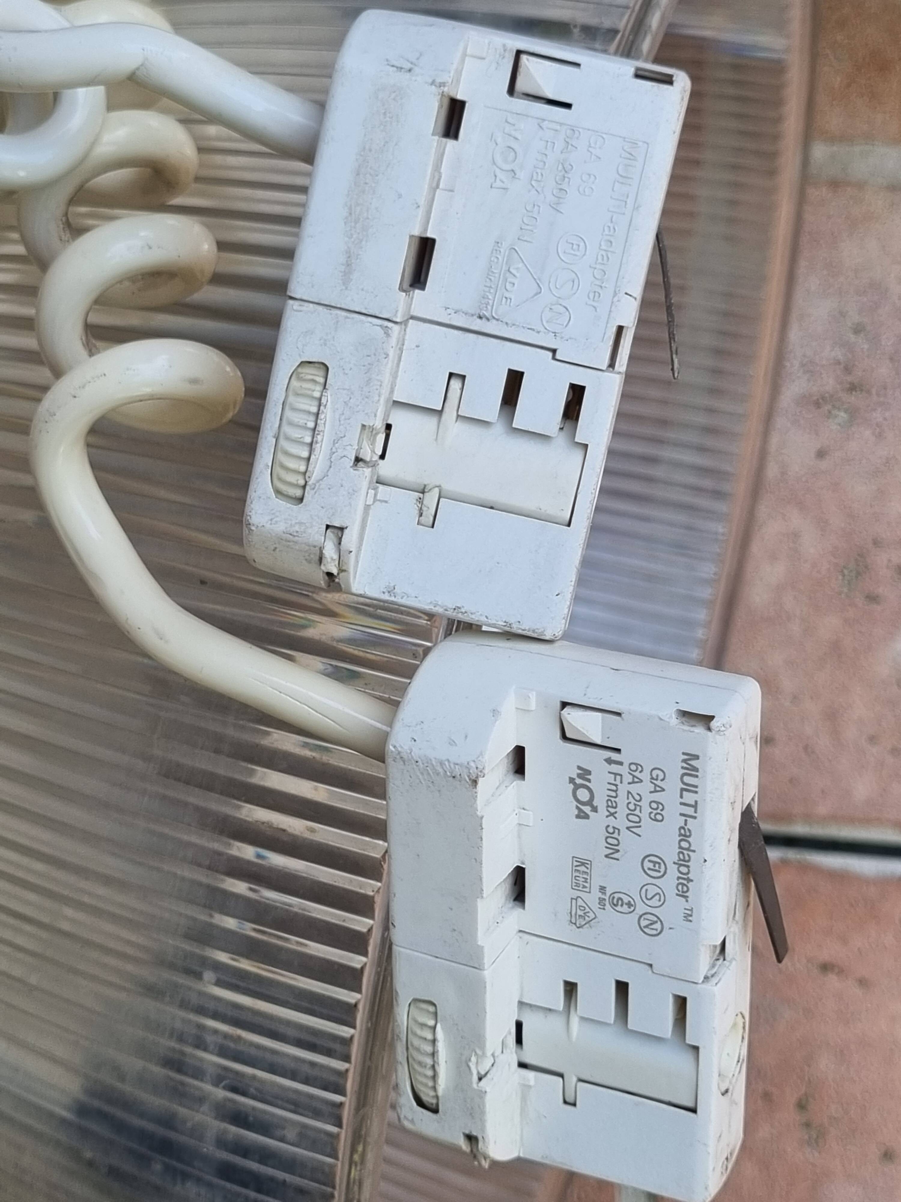 Pair of vintage industrial style pendant lights