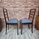 Pair of Art Deco Mahogany Chairs with Ziggurat Backrest - 1930s Restored