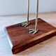 Blue heron of the 60s-70s in brass and rosewood and teak