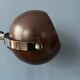 Lampadaire globe oculaire marron de style spatial du milieu du siècle