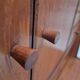 1960s, Danish chest of drawers with a mirror inside, original condition, teak wood.