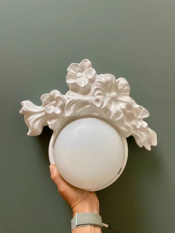 Ceramic wall light