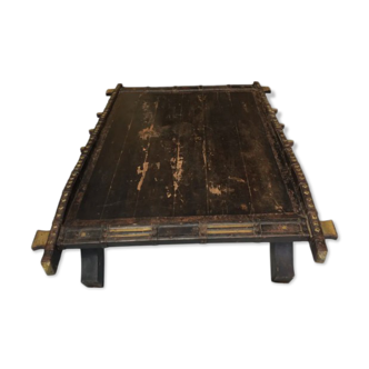 Authentic Indian "charette" coffee table
