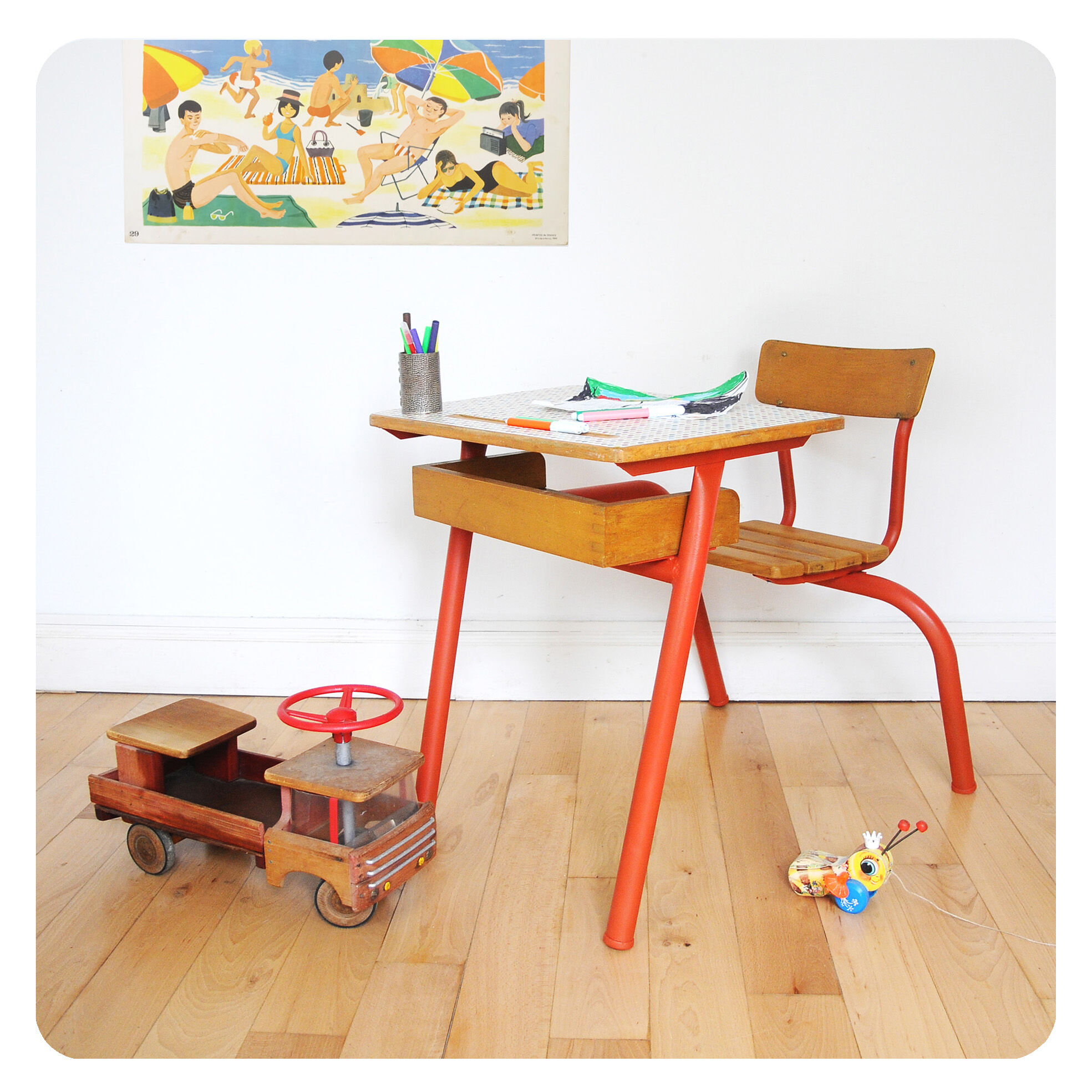 Vintage children's desk