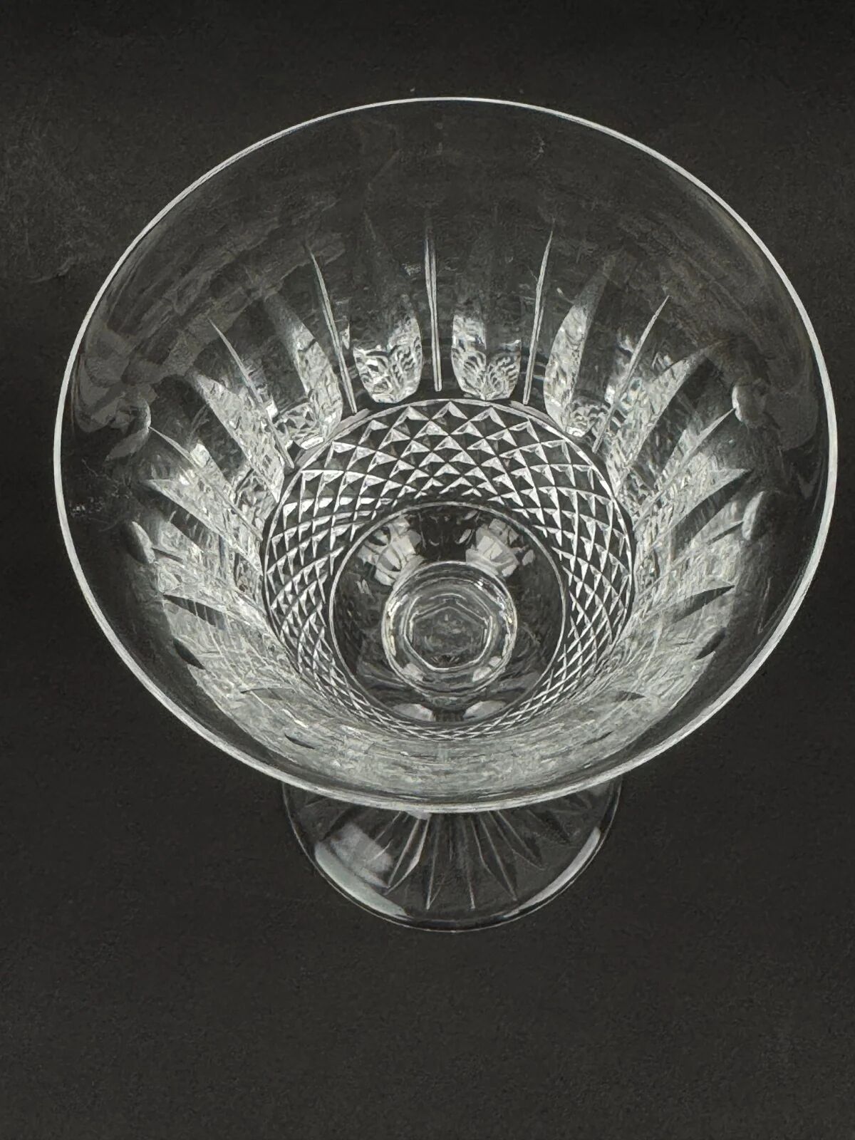 Saint-Louis, 6 cut crystal water glasses in the Tommy model, perfect condition.