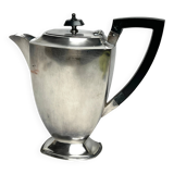 Art Deco, English silver-plated Sheffield ebony jug circa 1930