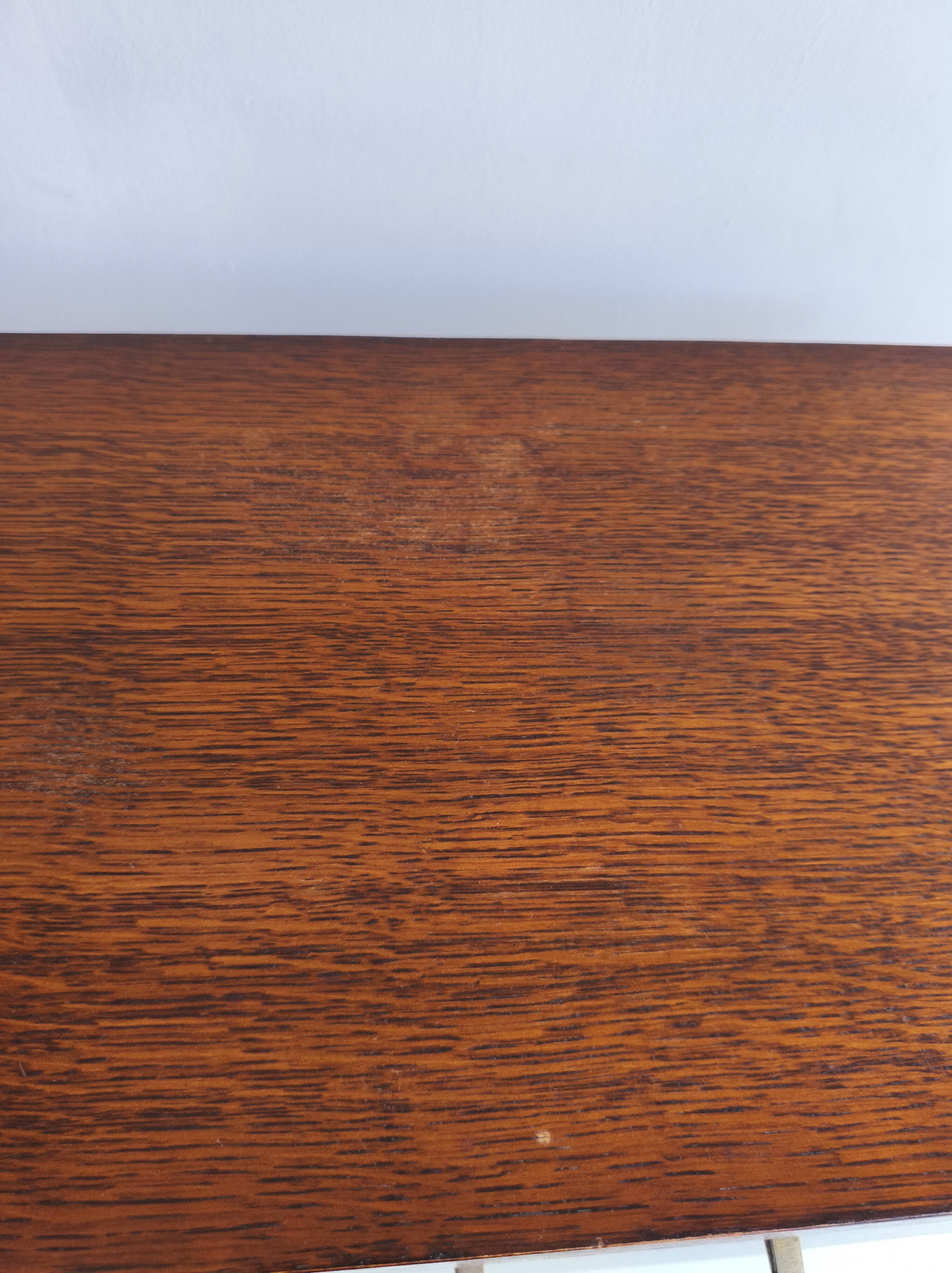 Vintage side table with compass legs