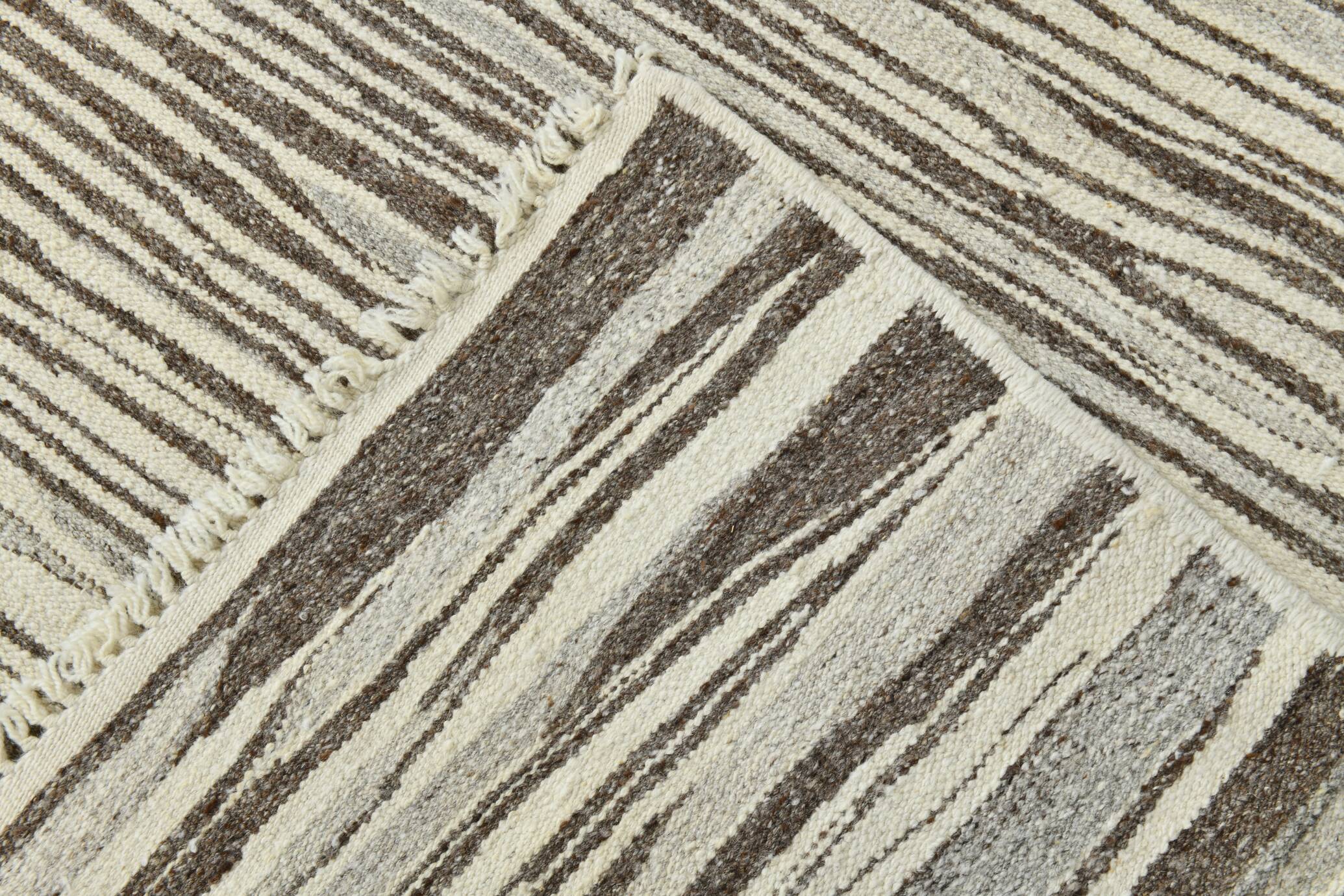 8x10 Brown & Beige Modern Wool Turkish Rug, 238x324Cm SK 34372