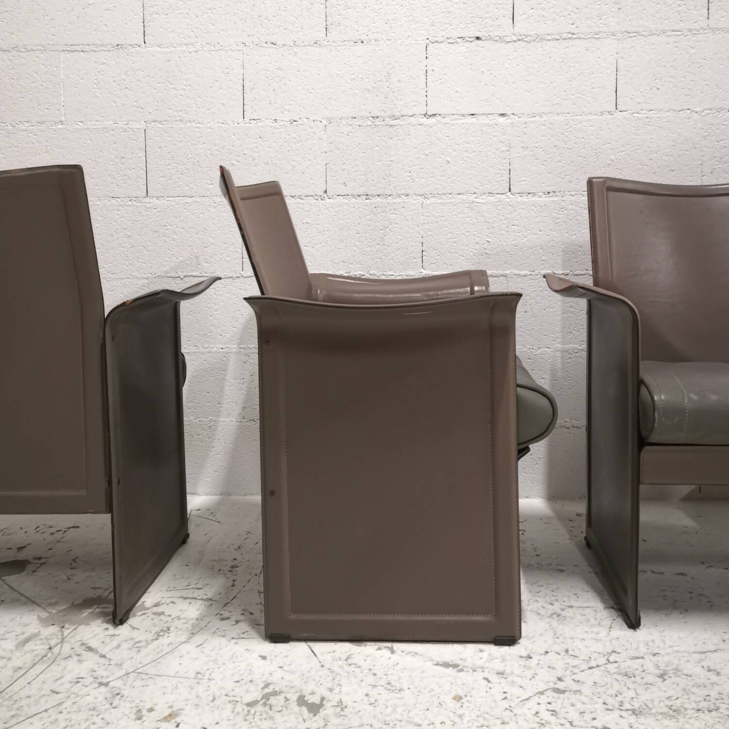 Large Korium armchair(s), design by Tito Agnoli, Matteo Grassi, 1980