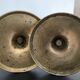 Pair of old bronze candlesticks