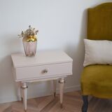 Pair of vintage bedsides - pink boudoir