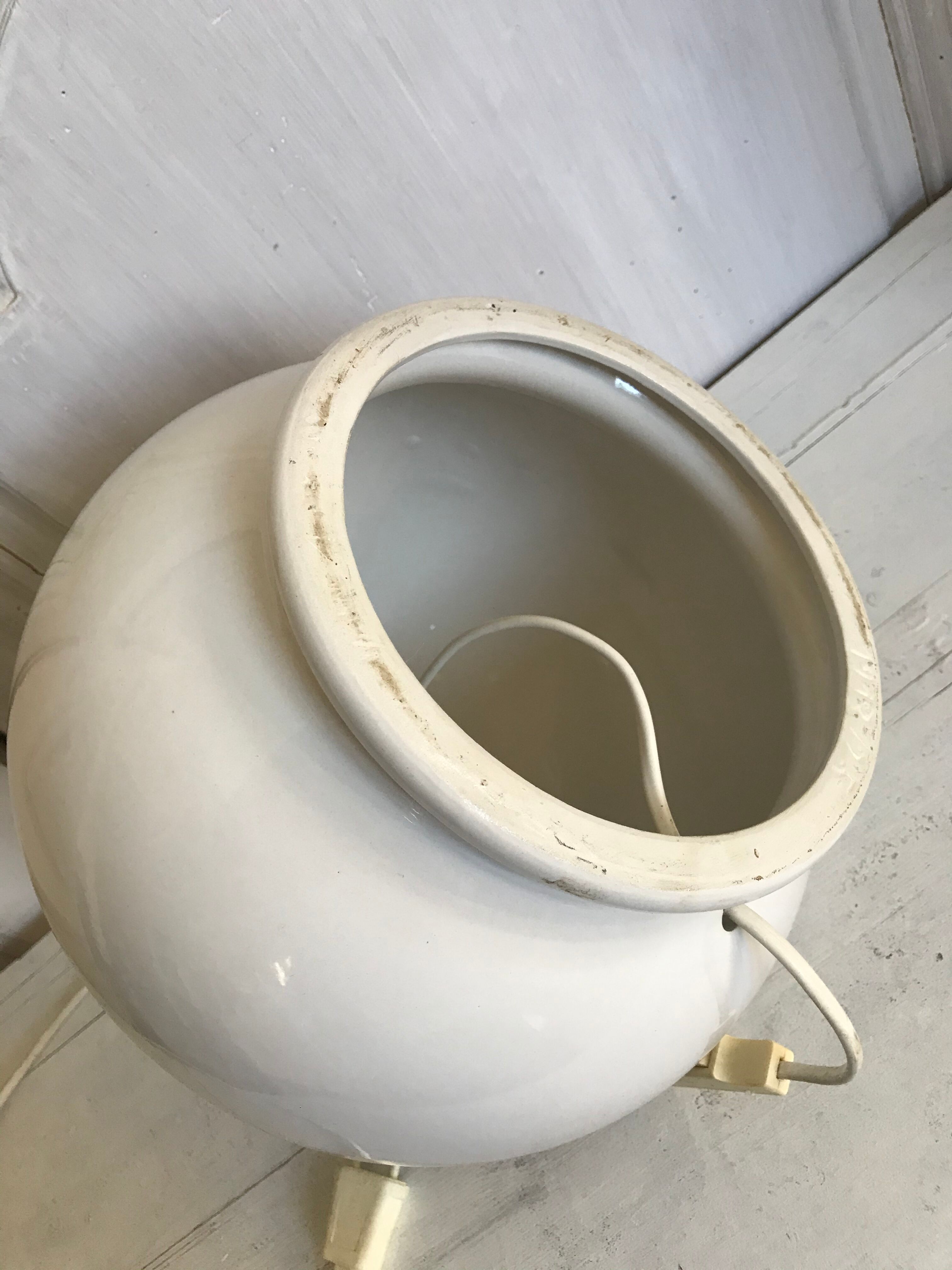 Vintage ceramic lamp foot