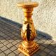 Decorative plaster column - gold lamp base - Creation JP France