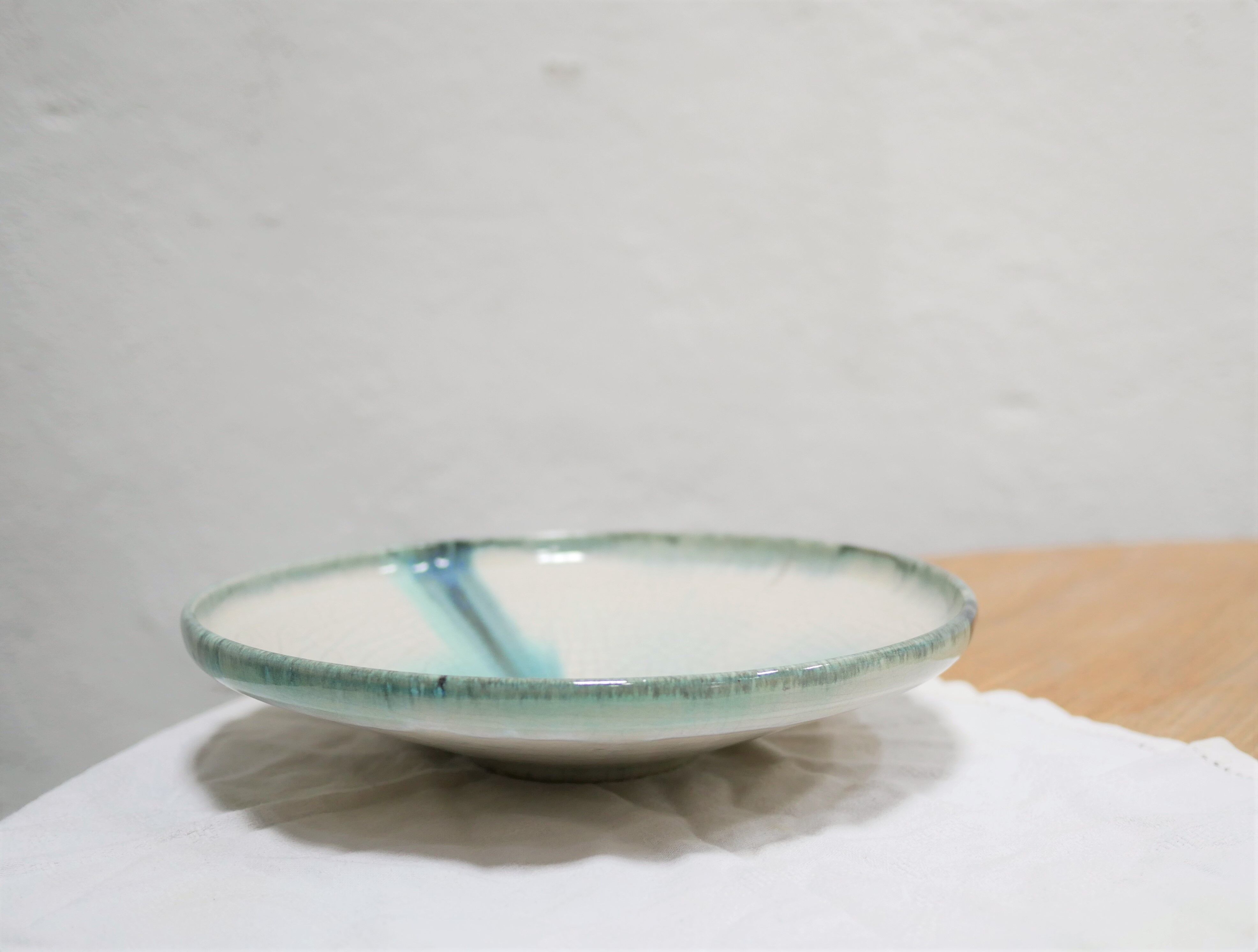 Dish salad basket vintage ceramic fruit basket