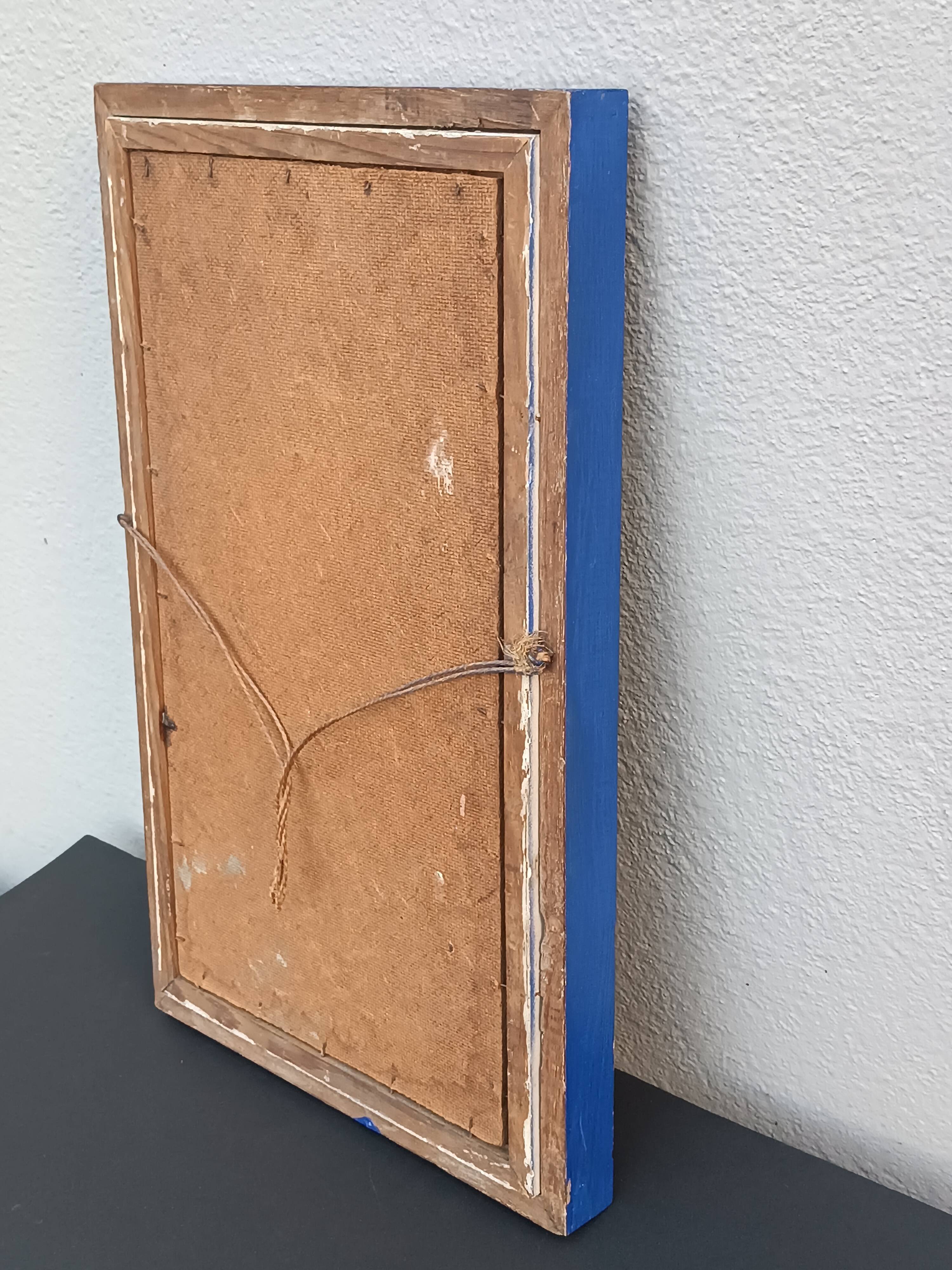 Contemporary tableau framed in resin, acrylic by Magali Marmet