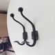 Pair of vintage coat hooks