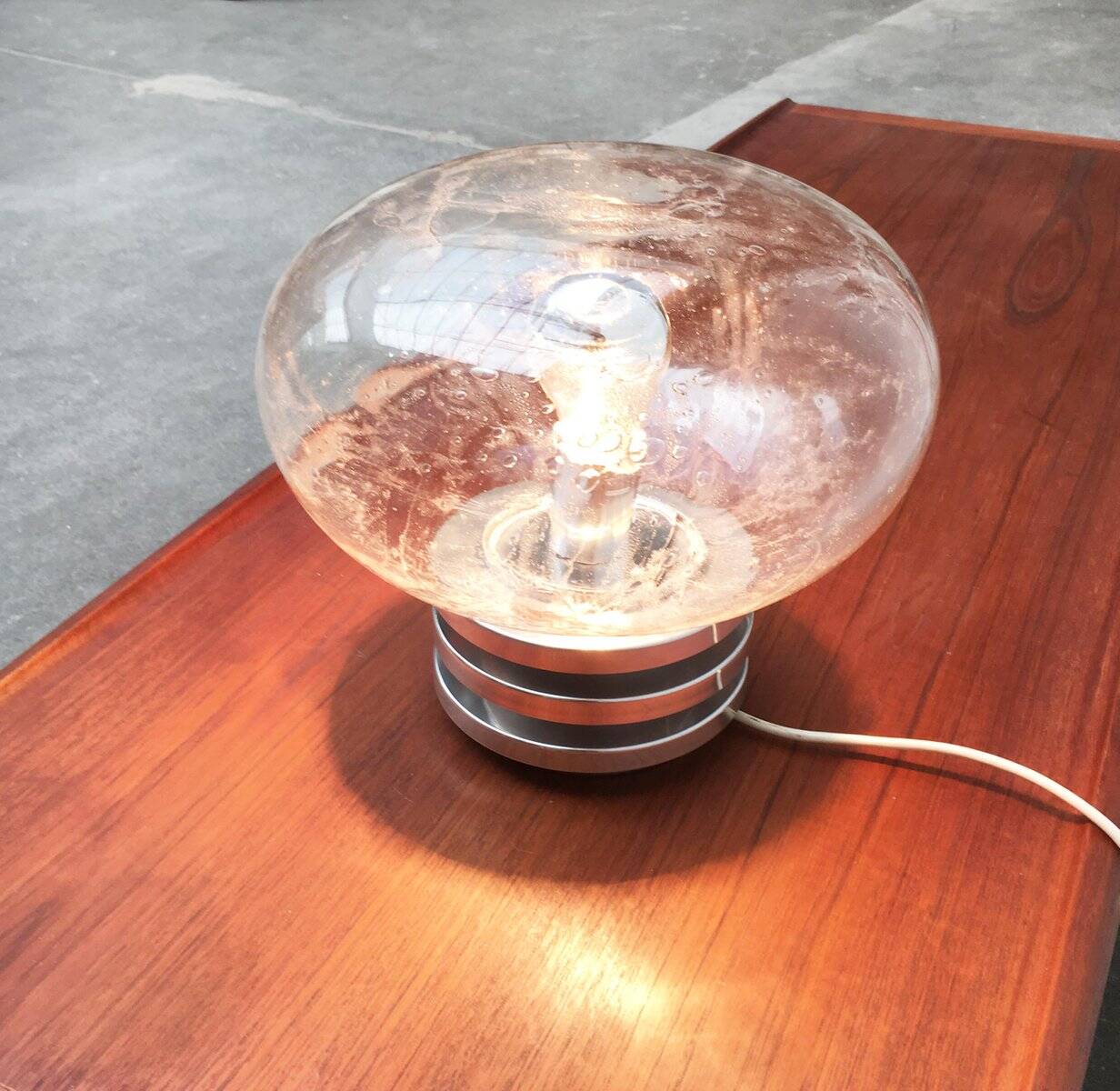 Mid-Century German Bulb Table Lamp from Doria Leuchten, 1970s