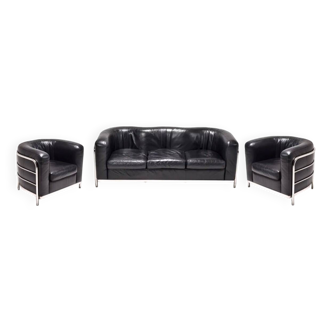 Onda Zanotta Set: 3-seater sofa & 2 armchairs
