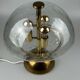 Lampe de table des années 60 des années 70 par Doria Leuchten Allemagne laiton de verre Space Age