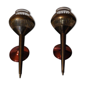 paire d'appliques doré