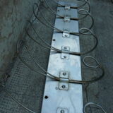 School or industrial wall-mounted door 7 double patères