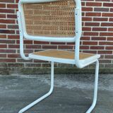 Set of 4 Cesca b32 model chairs in white