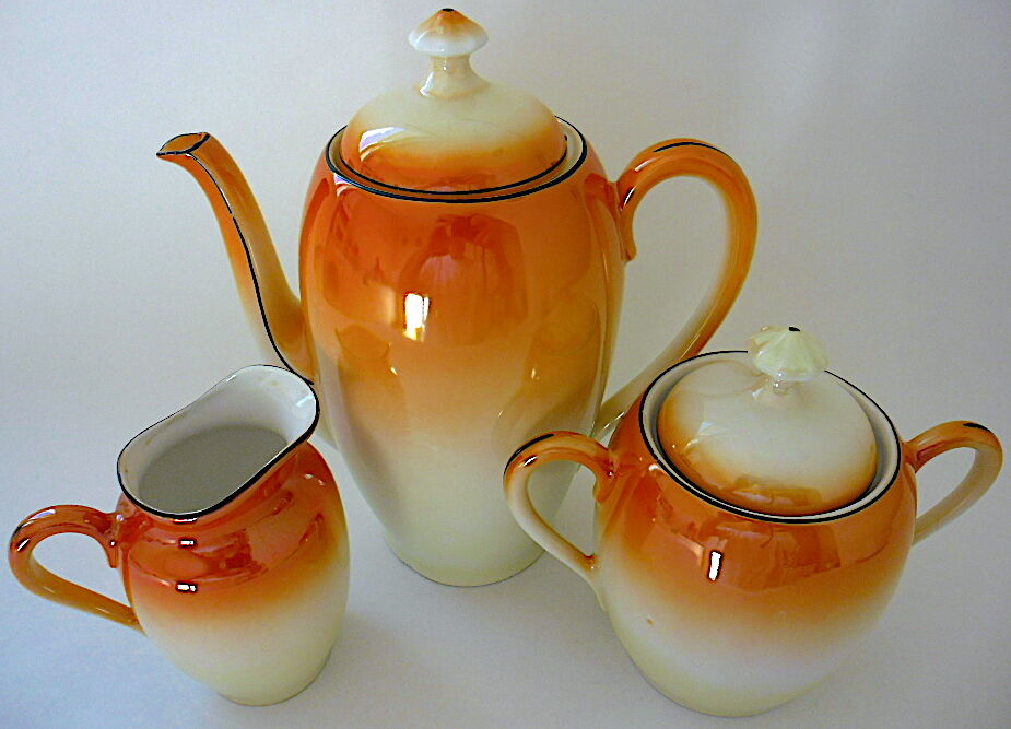 Art-deco bohemian porcelain tea or coffee