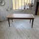 Table de ferme noyer pieds fuseaux 1950