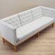 Oak sofa, Danish design, 1970s, manufactured by Erik Jørgensen Møbelfabrik