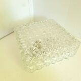 Vintage molded glass wall light