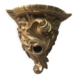 Gold wall lamp console