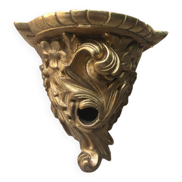 Gold wall lamp console