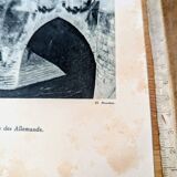 Heliogravure of Metz, vintage printed in 1926.