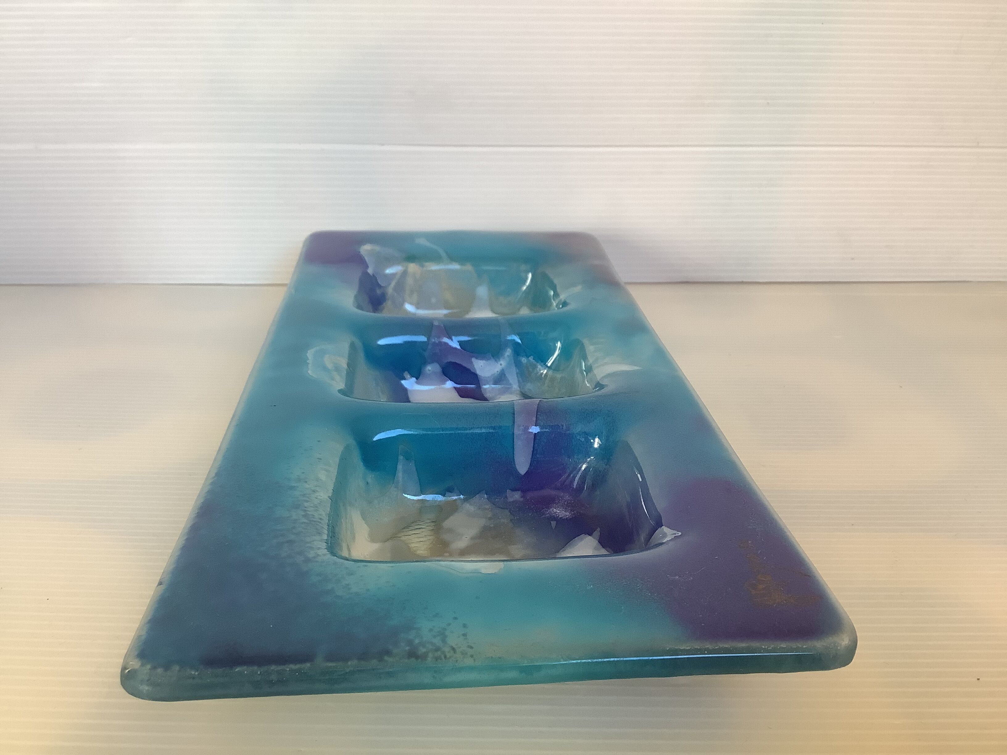 Glass paste vide poche signed Royon