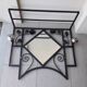 Wrought iron coat rack