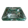 Jean Luce Art Deco ashtray in mercurized Saint Gobain glass