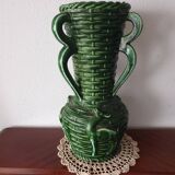 Grand vase en barbotine ancien