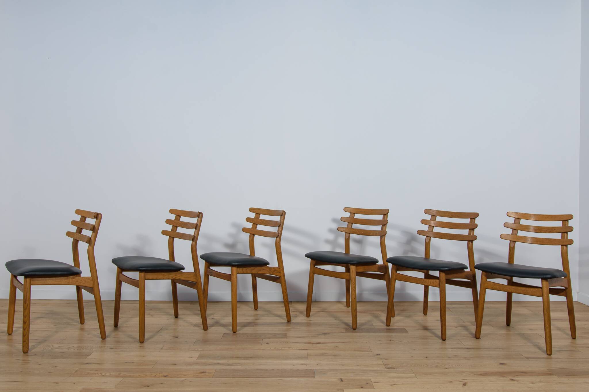 Mid-Century Oak Dining Chairs by Poul Volther for FDB Mobler , Denmark, 1960s Set of 6