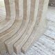 Travertine dining table 1970 Italy Tobia Scarpa