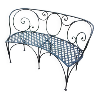 Banc de jardin en fer ancien