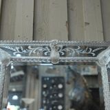 Old murano white glass mirror circa 1900